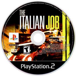 Artwork on the Disc for Italian Job on the Sony Playstation 2.