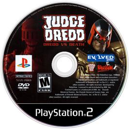 Artwork on the Disc for Judge Dredd: Dredd vs Death on the Sony Playstation 2.