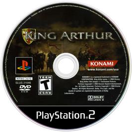 Artwork on the Disc for King Arthur on the Sony Playstation 2.