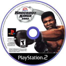 Artwork on the Disc for Knockout Kings 2002 on the Sony Playstation 2.