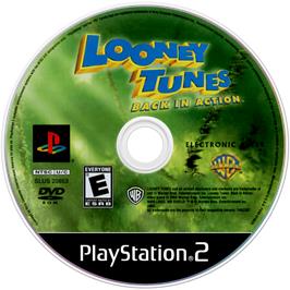 Artwork on the Disc for Looney Tunes: Back in Action on the Sony Playstation 2.
