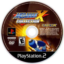 Artwork on the Disc for Mega Man X Collection on the Sony Playstation 2.