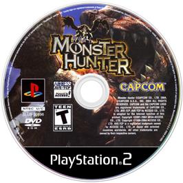 Artwork on the Disc for Monster Hunter on the Sony Playstation 2.