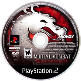 Artwork on the Disc for Mortal Kombat: Deadly Alliance on the Sony Playstation 2.