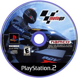 Artwork on the Disc for MotoGP 2 on the Sony Playstation 2.
