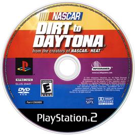 Artwork on the Disc for NASCAR: Dirt to Daytona on the Sony Playstation 2.
