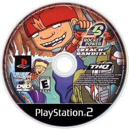 Artwork on the Disc for Nickelodeon: Rocket Power - Beach Bandits on the Sony Playstation 2.