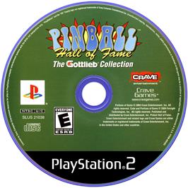 Artwork on the Disc for Pinball Hall of Fame: The Gottlieb Collection on the Sony Playstation 2.