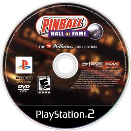 Artwork on the Disc for Pinball Hall of Fame: The Williams Collection on the Sony Playstation 2.