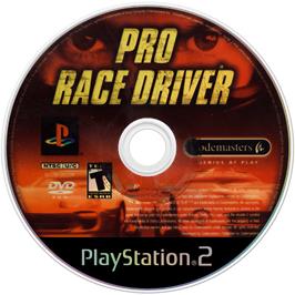 Artwork on the Disc for Pro Race Driver on the Sony Playstation 2.