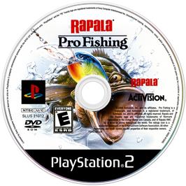 Artwork on the Disc for Rapala Pro Fishing on the Sony Playstation 2.