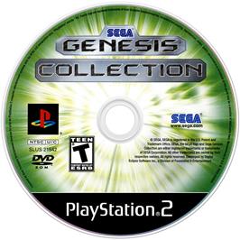 Artwork on the Disc for SEGA Genesis Collection on the Sony Playstation 2.
