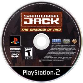 Artwork on the Disc for Samurai Jack: The Shadow of Aku on the Sony Playstation 2.