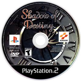 Artwork on the Disc for Shadow of Destiny on the Sony Playstation 2.