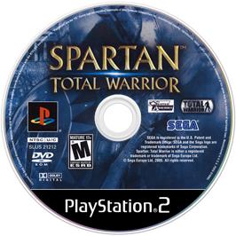 Artwork on the Disc for Spartan: Total Warrior on the Sony Playstation 2.