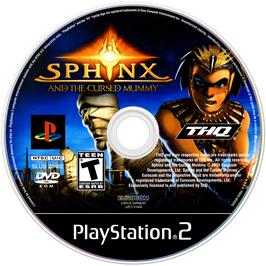 Artwork on the Disc for Sphinx and the Cursed Mummy on the Sony Playstation 2.