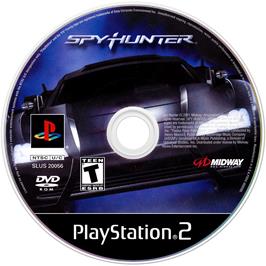 Artwork on the Disc for Spy Hunter 2 on the Sony Playstation 2.