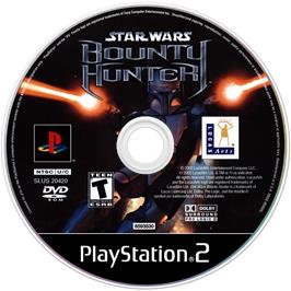 Artwork on the Disc for Star Wars: Bounty Hunter on the Sony Playstation 2.