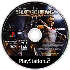 Artwork on the Disc for Suffering:  Ties That Bind on the Sony Playstation 2.