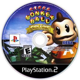 Artwork on the Disc for Super Monkey Ball Deluxe on the Sony Playstation 2.