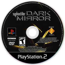 Artwork on the Disc for Syphon Filter: Dark Mirror on the Sony Playstation 2.