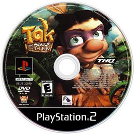 Artwork on the Disc for Tak and the Power of Juju on the Sony Playstation 2.