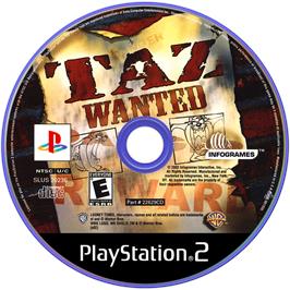 Artwork on the Disc for Taz: Wanted on the Sony Playstation 2.