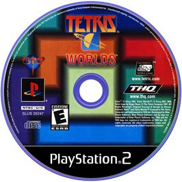Artwork on the Disc for Tetris Worlds on the Sony Playstation 2.