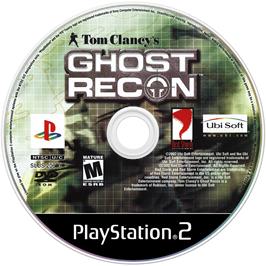 Artwork on the Disc for Tom Clancy's Ghost Recon on the Sony Playstation 2.