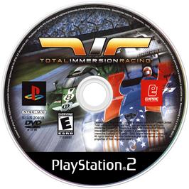 Artwork on the Disc for Total Immersion Racing on the Sony Playstation 2.