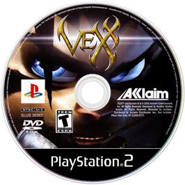 Artwork on the Disc for Vexx on the Sony Playstation 2.
