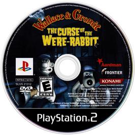 Artwork on the Disc for Wallace & Gromit: The Curse of the Were Rabbit on the Sony Playstation 2.