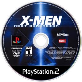 Artwork on the Disc for X-Men: Next Dimension on the Sony Playstation 2.