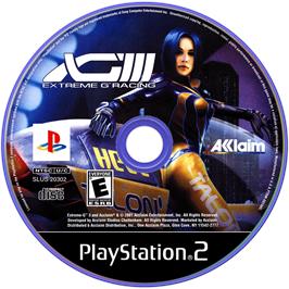 Artwork on the Disc for XG3: Extreme G Racing on the Sony Playstation 2.