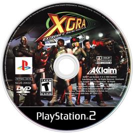 Artwork on the Disc for XGRA: Extreme G Racing Association on the Sony Playstation 2.