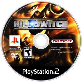 Artwork on the Disc for kill.switch on the Sony Playstation 2.