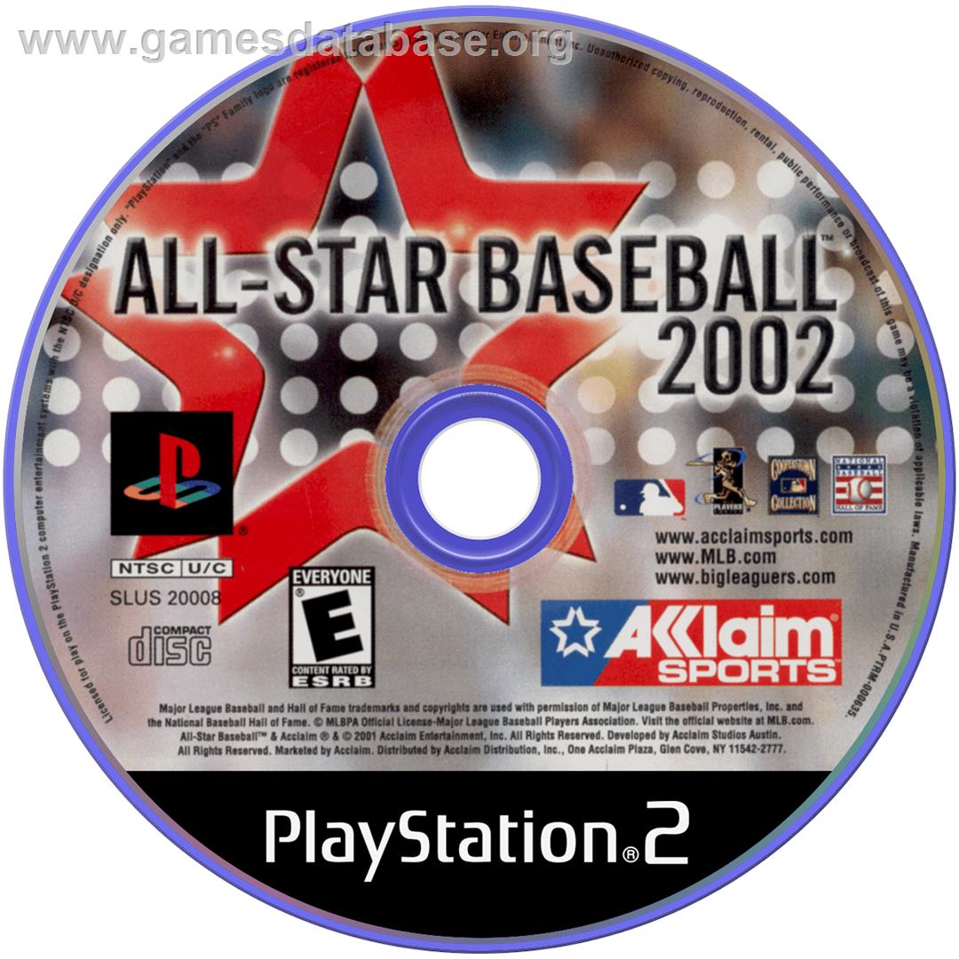 All-Star Baseball 2002 - Sony Playstation 2 - Artwork - Disc
