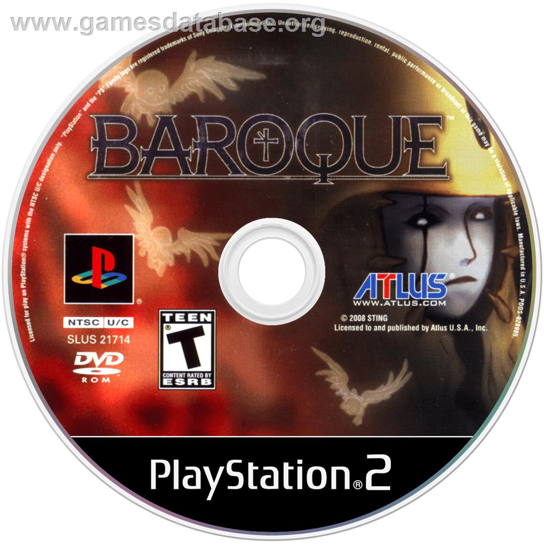Baroque - Sony Playstation 2 - Artwork - Disc