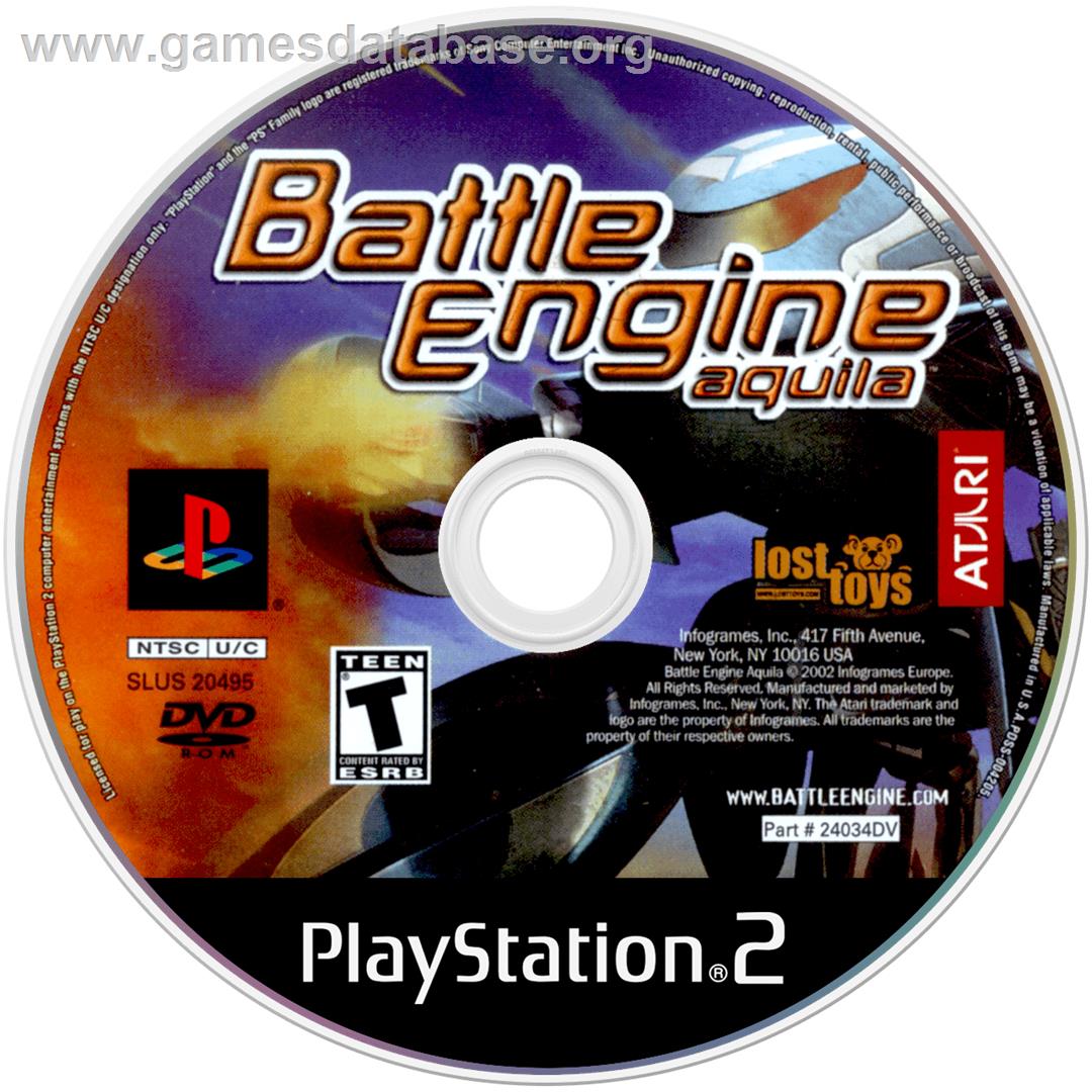 Battle Engine Aquila - Sony Playstation 2 - Artwork - Disc