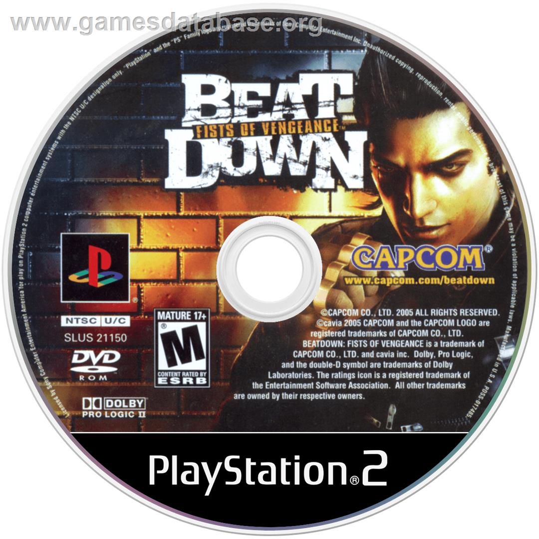 Beat Down: Fists of Vengeance - Sony Playstation 2 - Artwork - Disc