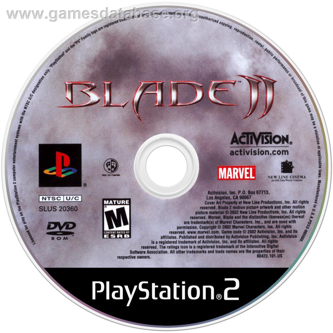 Blade 2 - Sony Playstation 2 - Artwork - Disc