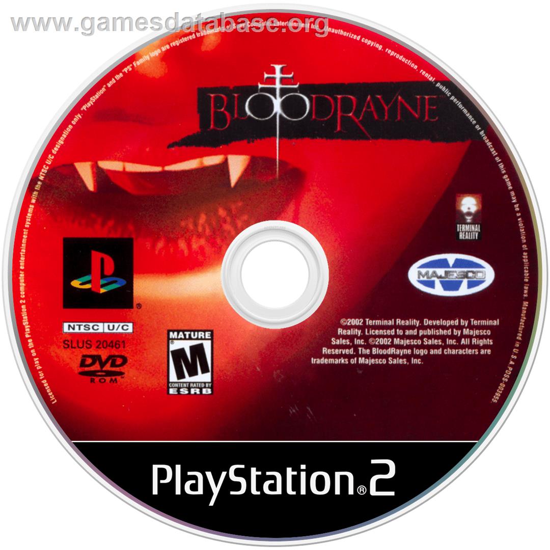 BloodRayne - Sony Playstation 2 - Artwork - Disc