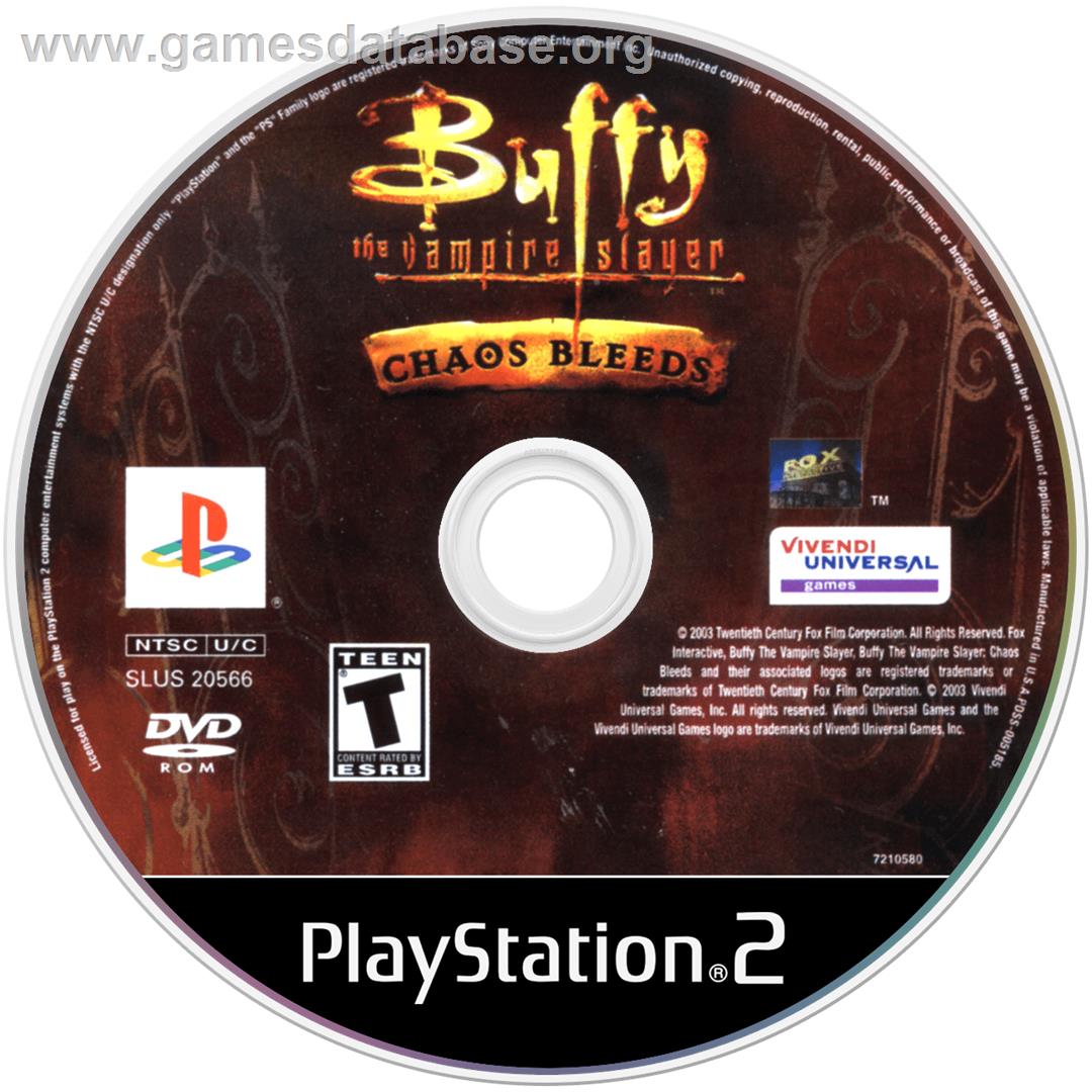 Buffy the Vampire Slayer: Chaos Bleeds - Sony Playstation 2 - Artwork - Disc