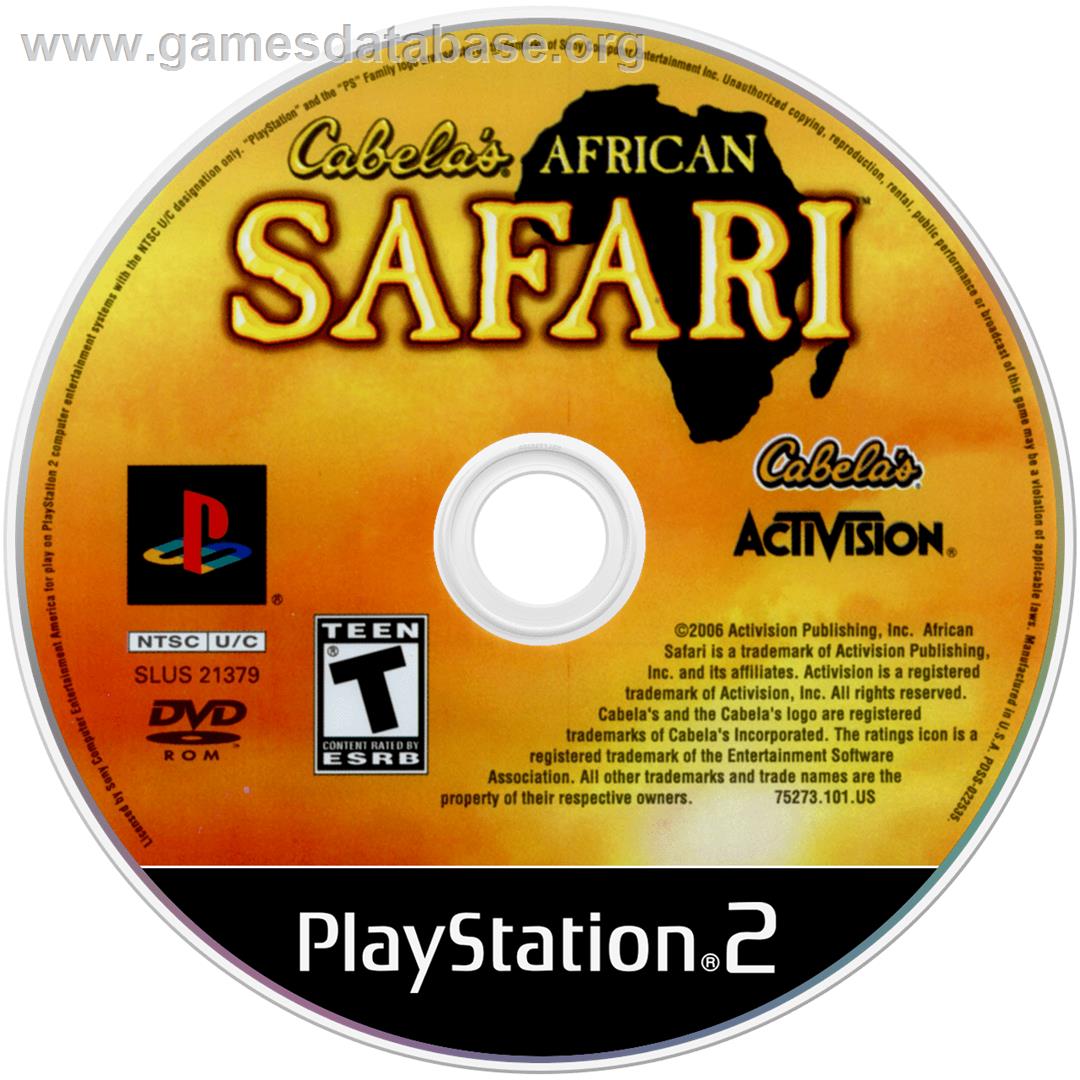 Cabela's African Safari - Sony Playstation 2 - Artwork - Disc