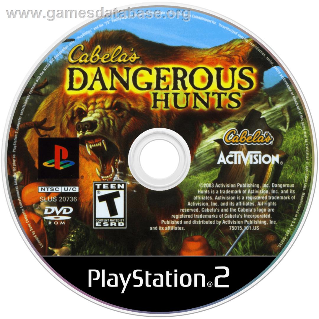 Cabela's Dangerous Hunts - Sony Playstation 2 - Artwork - Disc