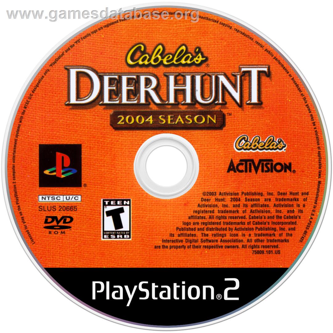 Cabela's Deer Hunt: 2004 Season - Sony Playstation 2 - Artwork - Disc