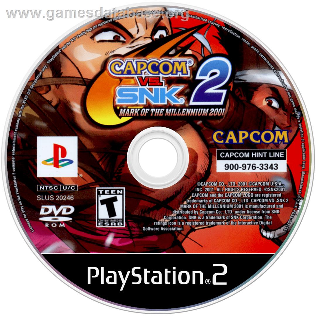 Capcom vs. SNK 2: Mark of the Millennium - Sony Playstation 2 - Artwork - Disc