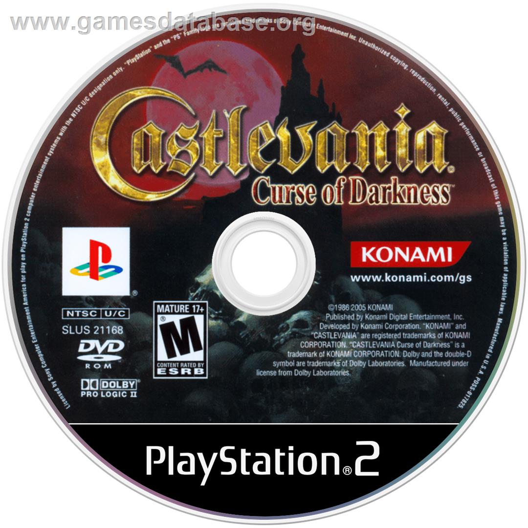 Castlevania: Curse of Darkness - Sony Playstation 2 - Artwork - Disc