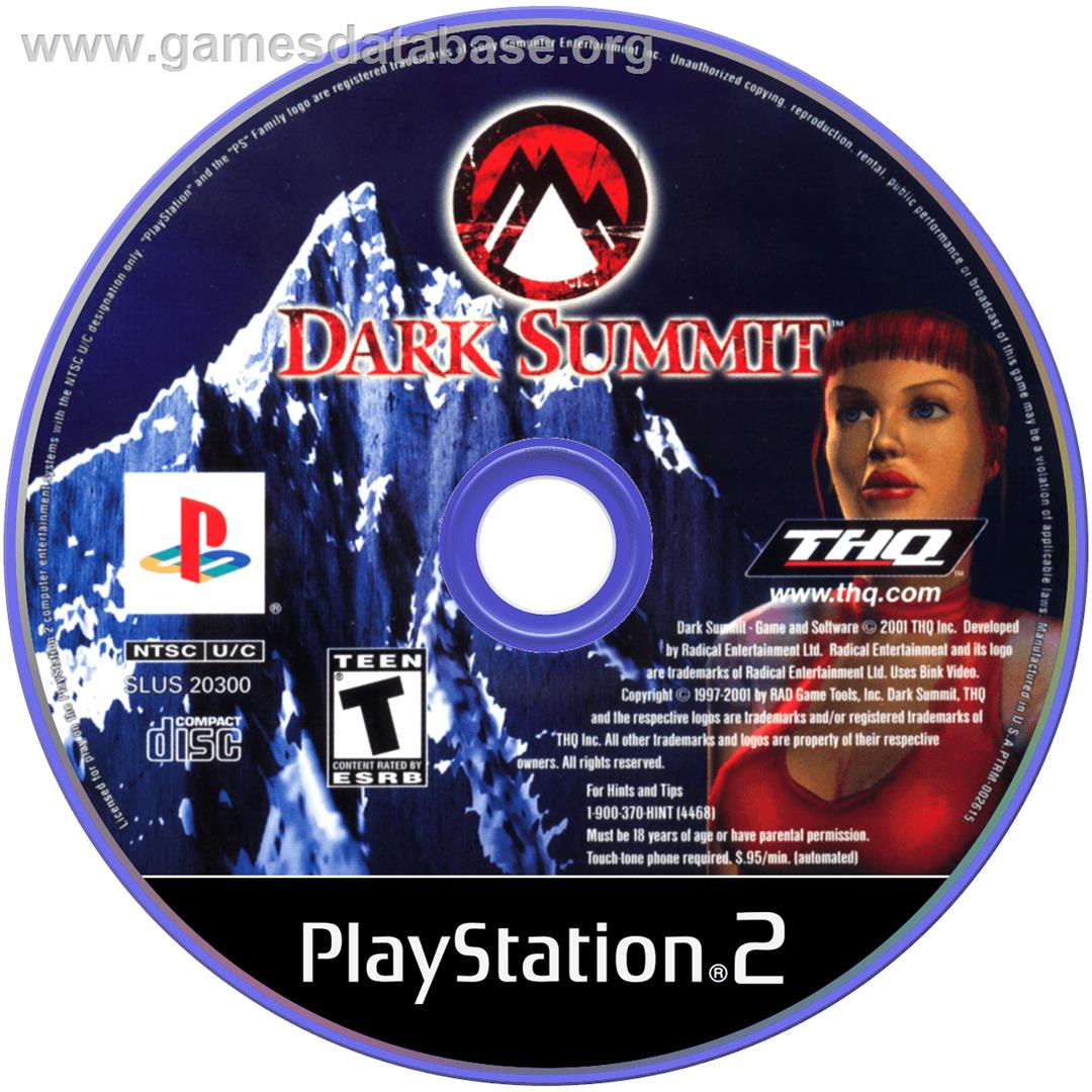 Dark Summit - Sony Playstation 2 - Artwork - Disc