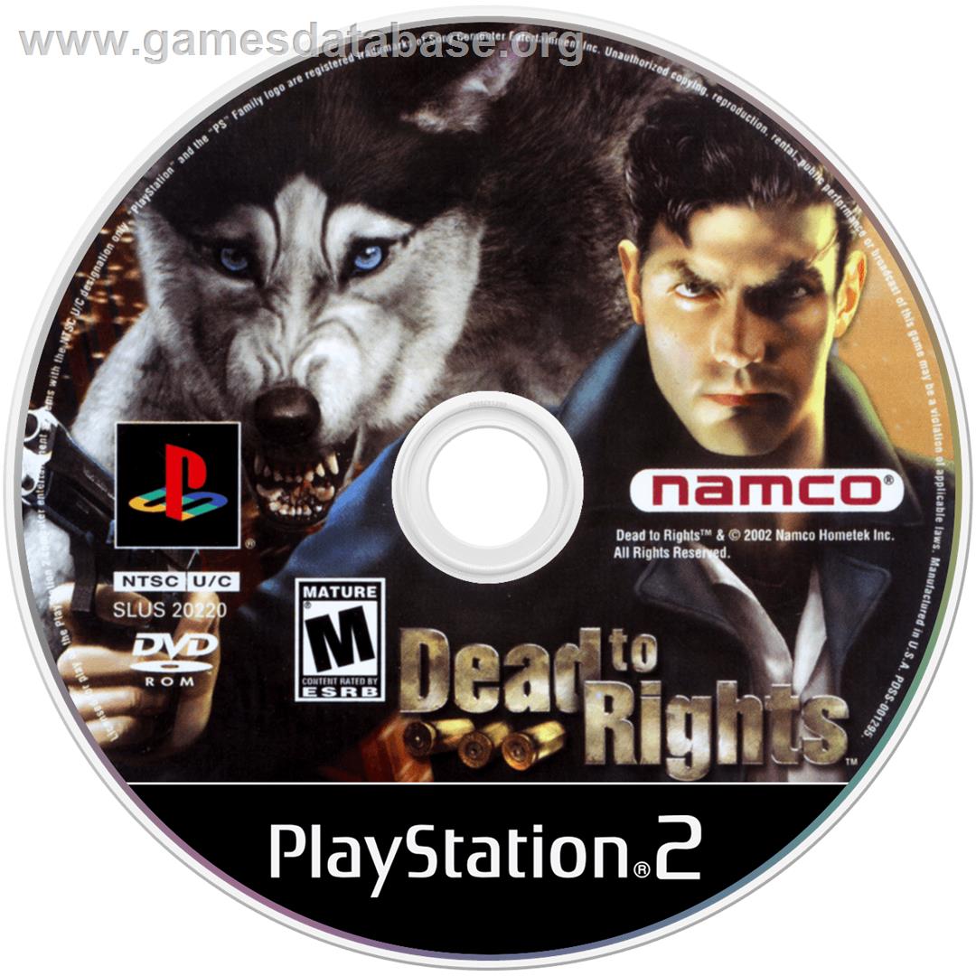 Dead to Rights - Sony Playstation 2 - Artwork - Disc